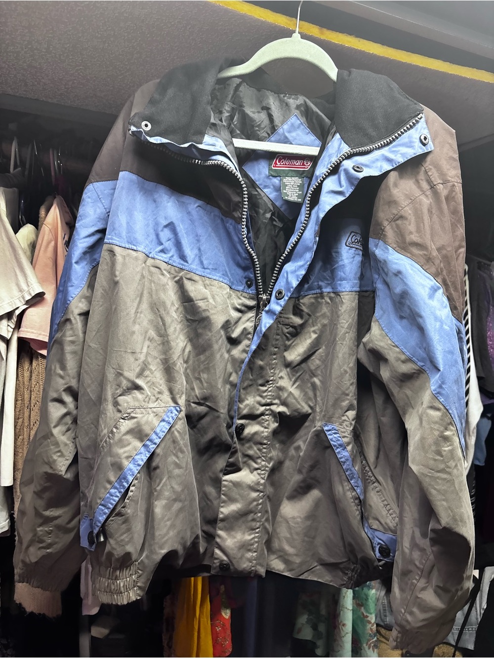 Coleman Men’s Brown and Blue Performance Shell Jacket